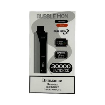 Эл. сиг. BUBBLEMON BOOSTER DUBLE 30000 Апельсин + Кокос  /Orange + Coconut