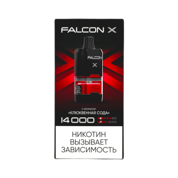 Эл. сиг. FALCON X 14000 Клюквенная Сода 2%