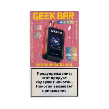 Эл. сиг. GEEK BAR WATT 20000 Земляника банан 2 %