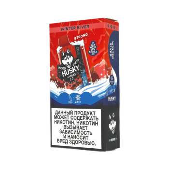 Эл. сиг. HUSKY AIRMAX 2.0 15000 Strong Winter River  /Ледяная кола 2 %