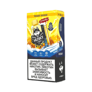 Эл. сиг. HUSKY AIRMAX 2.0 15000 Strong Yoggi Doggi /Ледяной микс йогурта, персика и клубники 2 %