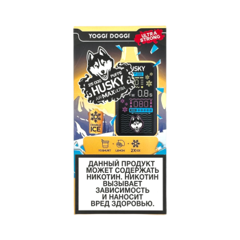 Эл. сиг. HUSKY AIRMAX ULTRA 25000 Yoggi Doggi / Йогурт лимон strong 2%