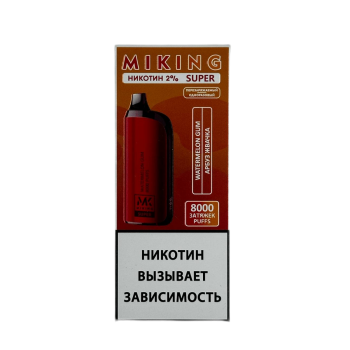 Эл. сиг. MIKING SUPER 8000 Арбуз жвачка 2%