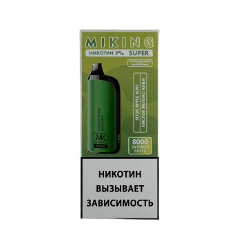 Эл. сиг. MIKING SUPER 8000 Кислое яблоко киви 2%