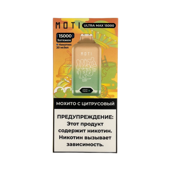 Эл. сиг. MOTI ULTRA MAX 15000 Мохито с цитрусовый 2%
