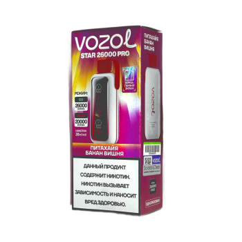Эл. сиг. VOZOL STAR PRO 26000 Питахайя банан вишня 2 %