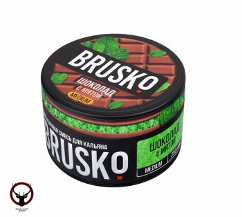 BRUSKO MEDIUM Шоколад с мятой 250гр