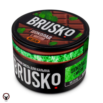 BRUSKO MEDIUM Шоколад с мятой 50гр