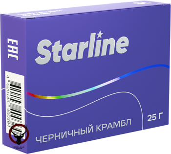 Табак для кальяна Starline "Старлайн" (Черничный крамбл), 25 г