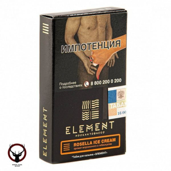 Табак для кальяна Element ЗЕМЛЯ Rosella ice cream 25гр
