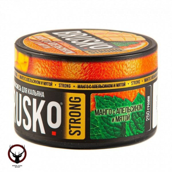 Табак для кальяна BRUSKO STRONG Манго с апельсином и мятой 250гр
