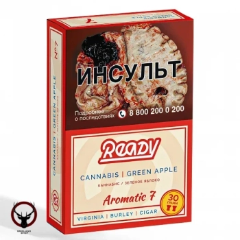 Табак для кальяна Ready 30гр №7 Cannabis Green Apple