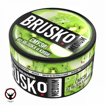 Табак для кальяна BRUSKO MEDIUM Смузи из яблока и киви 250гр