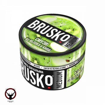 Табак для кальяна BRUSKO MEDIUM Смузи из яблока и киви 50гр
