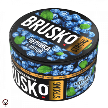 Табак для кальяна BRUSKO STRONG Черника с мятой 250гр