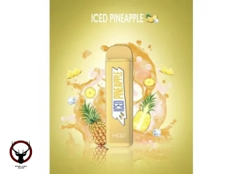 HQD Mega - Iced Pineapple оригинал (Ананасовый экспресс), 1800 затяжек, 20 мг(2%)