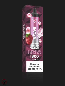 Электронный испаритель INFLAVE CRYSTAL Клубничная жвачка, 2% (1800тяг)