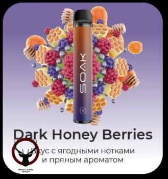 SOAK X Dark Honey Berries 1500 затяжек