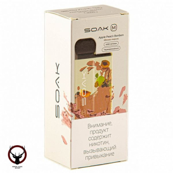SOAK M Apple Peach Bonbon 4000 затяжек
