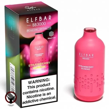 ELF BAR BB Strawberry Sundae (3000 затяжек) 20 мг