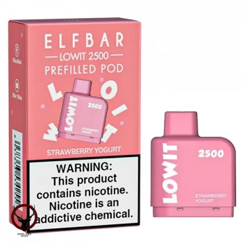 Картридж Elf Bar Lowit 2500 20 мг, 6 мл (Strawberry Yogurt)