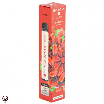 SOAK X ZERO Barberry 1500 затяжек (без никотина) МРК