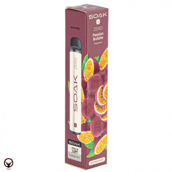 SOAK X ZERO Passion bubble 1500 затяжек (без никотина) МРК