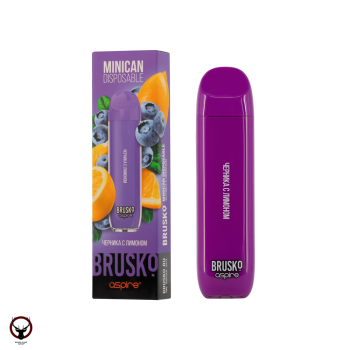 Электронная сигарета BRUSKO Minican Черника с лимоном (1500 затяжек)