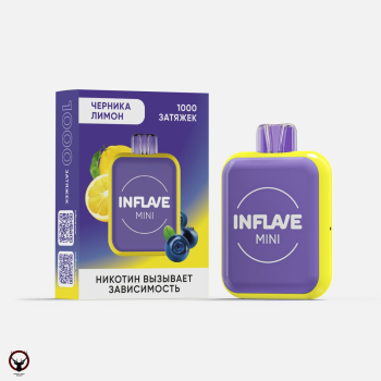 Электронная сигарета INFLAVE MINI Черника лимон (1000 затяжек)