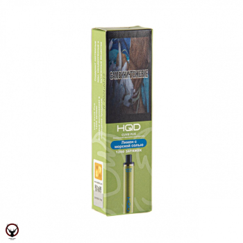 Электронная сигарета HQD Cuvie Plus Лимон с морской солью (1200 затяжек)