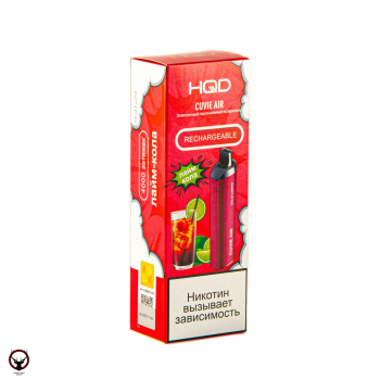 Электронная сигарета HQD Cuvie AIR Кола лайм (4000 затяжек)
