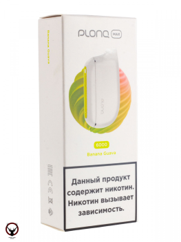 Электронная сигарета PLONQ MAX Banana Guava (6000 затяжек) 20 мг