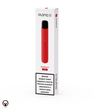 Электронная сигарета PLONQ ALPHA Клубника (600 затяжек) 20 мг