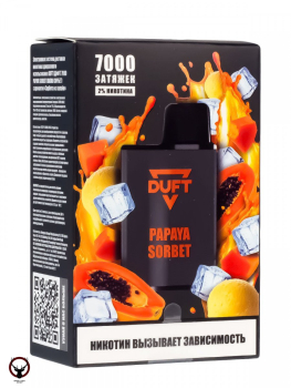 Электронная сигарета DUFT Papaya Sorbet (7000 затяжек)