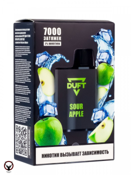 Электронная сигарета DUFT Sour Apple (7000 затяжек)