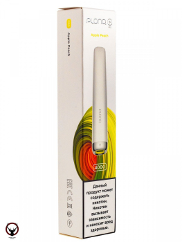 Электронная сигарета PLONQ PLUS PRO Яблоко персик (4000 затяжек) 20 мг