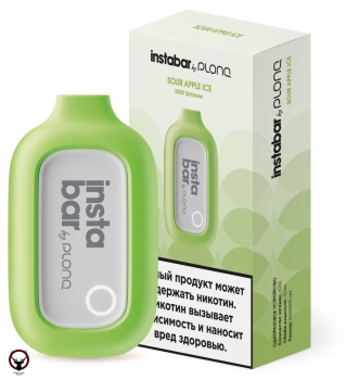Электронная сигарета PLONQ INSTABAR Яблочный фреш (5000 затяжек) 20 мг