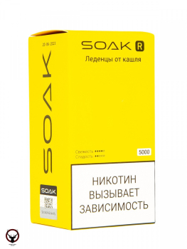 Электронная сигарета SOAK R Леденцы от кашля 5000 затяжек