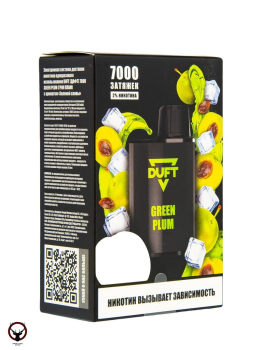 Электронная сигарета DUFT Green Plum (7000 затяжек)