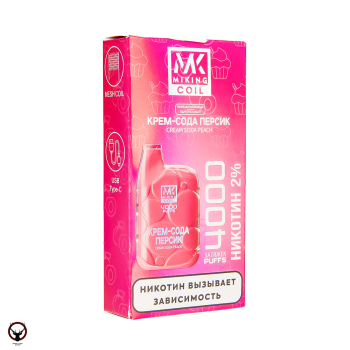 MIKING Крем-сода персик (4000 затяжек)