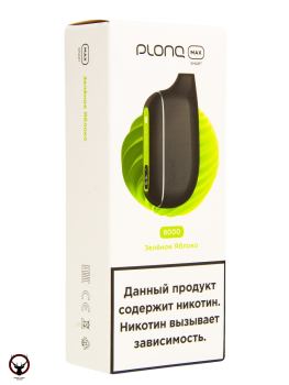 Эл. сиг. PLONQ MAX S 8000 Зеленый чай 2%