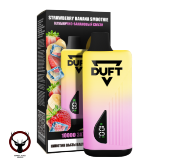 Электронная сигарета DUFT Strawberry Banana Smoothie (10000 затяжек)