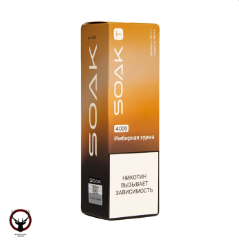 Электронная сигарета SOAK T Имбирная хурма 4000 затяжек