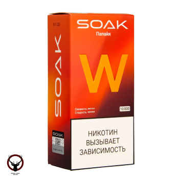 Электронная сигарета SOAK W Папайя 10000 затяжек