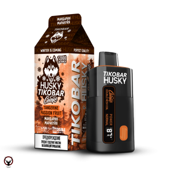Электронная сигарета TIKOBAR HUSKY Сибирь Мандарин маракуйя 12000 затяжек