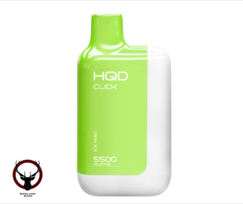 Электронная сигарета HQD CLICK Устройство + картридж Ледяная мята (5500 затяжек)