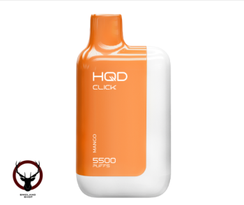 Электронная сигарета HQD CLICK Устройство + картридж Манго (5500 затяжек)
