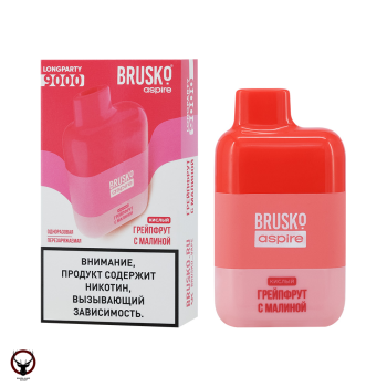 Электронная сигарета BRUSKO LONGPARTY Грейпфрут и малина (9000 затяжек)