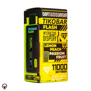 Электронная сигарета TIKOBAR FLASH Лимон Персик Маракуйя 11000 затяжек