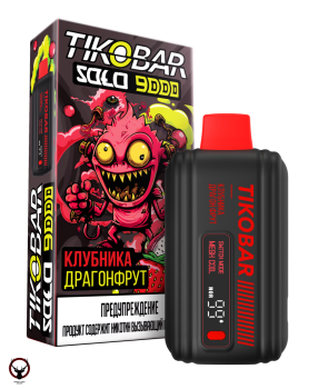 Электронная сигарета TIKOBAR SOLO Клубника Драгонфрут 9000 затяжек